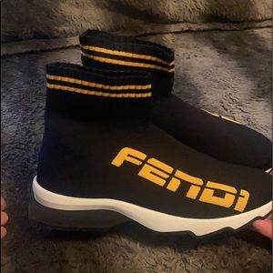 Fendi fabric sneakers